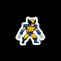 8-Bit Super Claws Hero Sticker