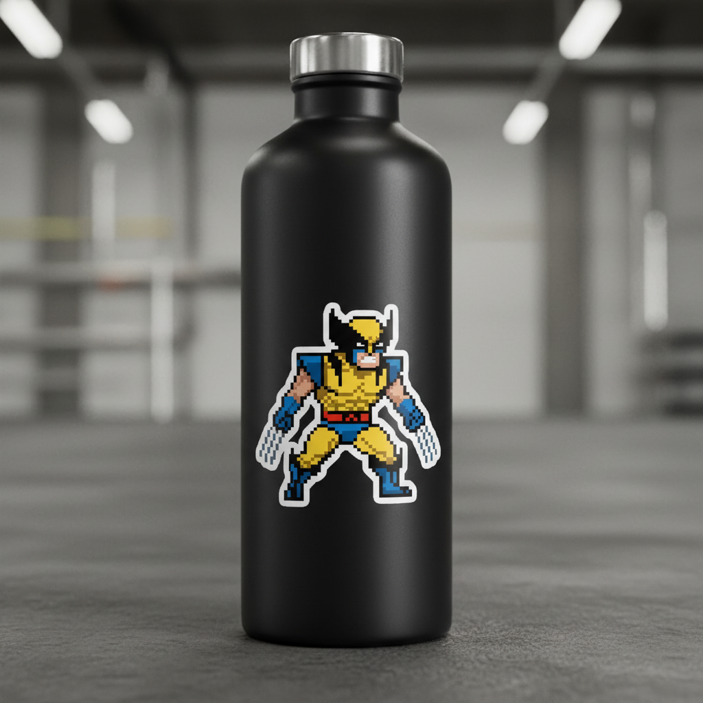 8-Bit Super Claws Hero Sticker