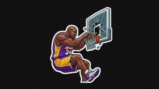 "The Diesel" 16-Bit Slam | Retro Basketball Pixel Art Sticker