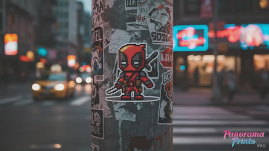 The Merc" 8-Bit Assassin | Retro Chibi Pixel Art Sticker